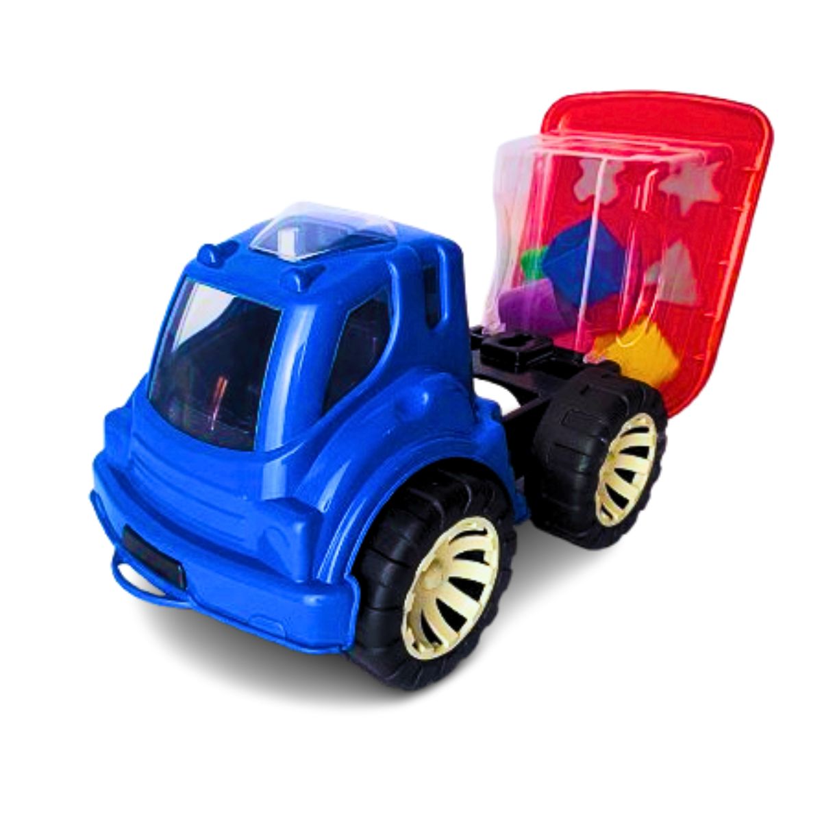 Brinquedo Caminhão Didático Azul - Smiling Kids Brinquedo Caminhão Didático Azul - Smiling Kids